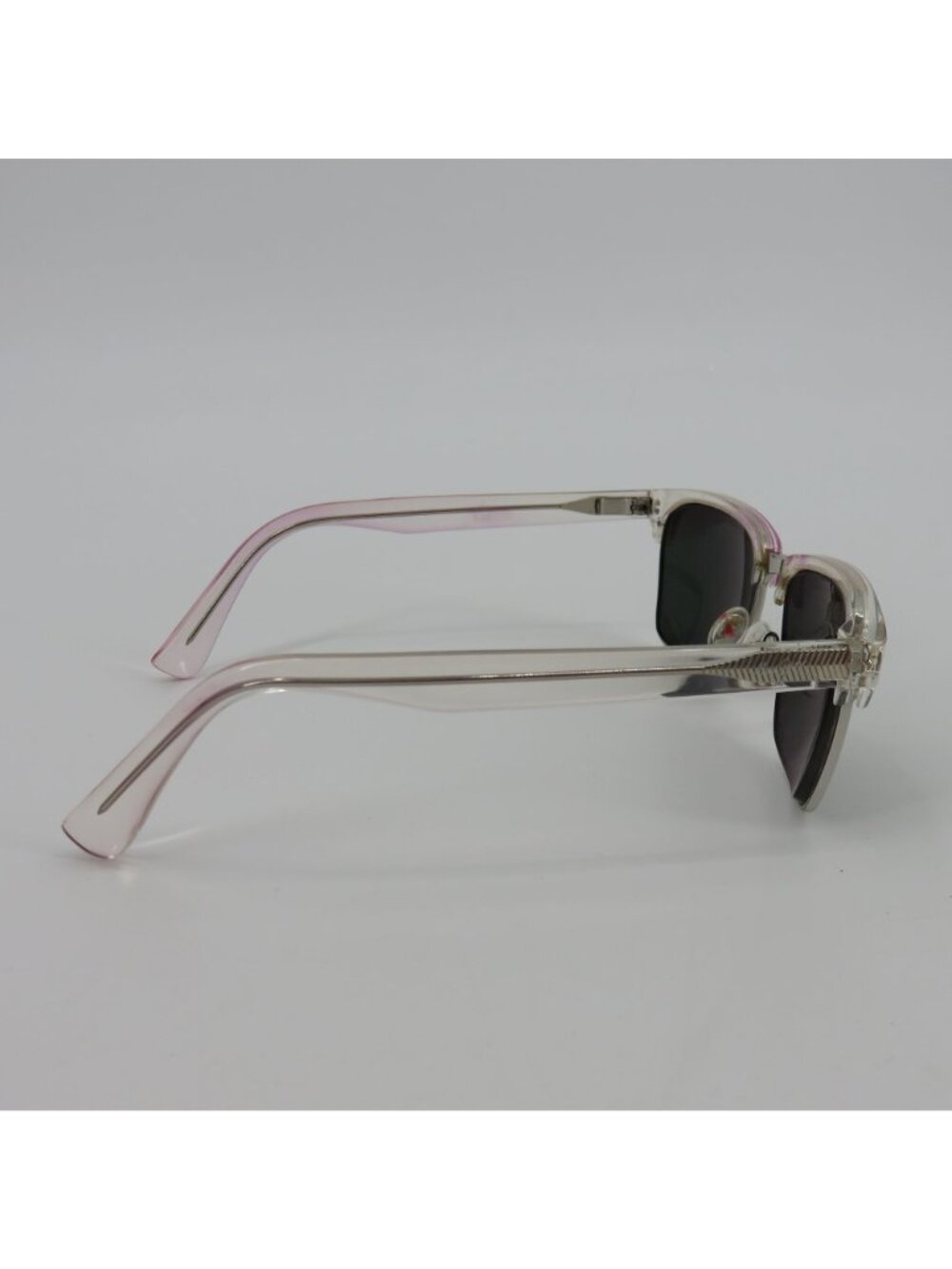 Maui Jim KAWIKA Clear Pink Silver Tone Accent Sunglasses Unisex MJ-257-05CR - Picture 10 of 16